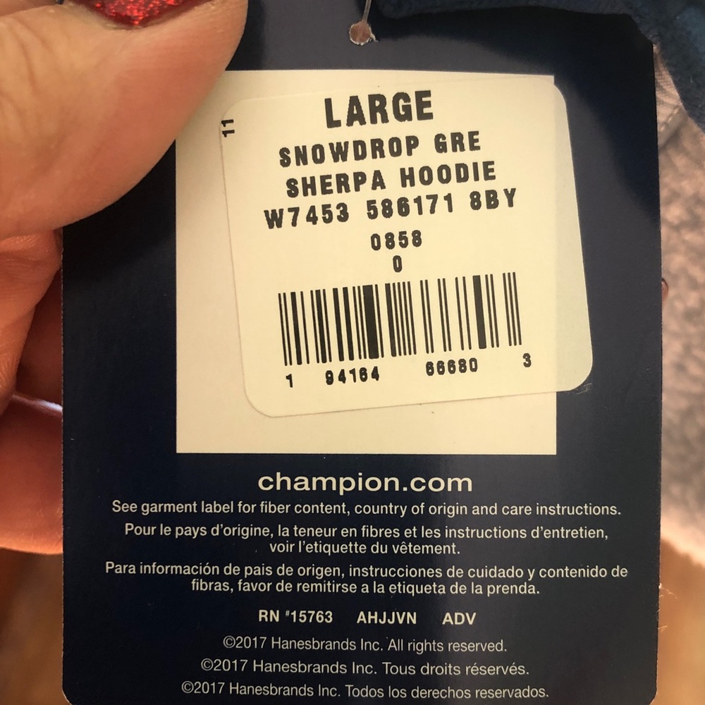 NWT Champion Fleece Hoodie - Picture 11 of 12